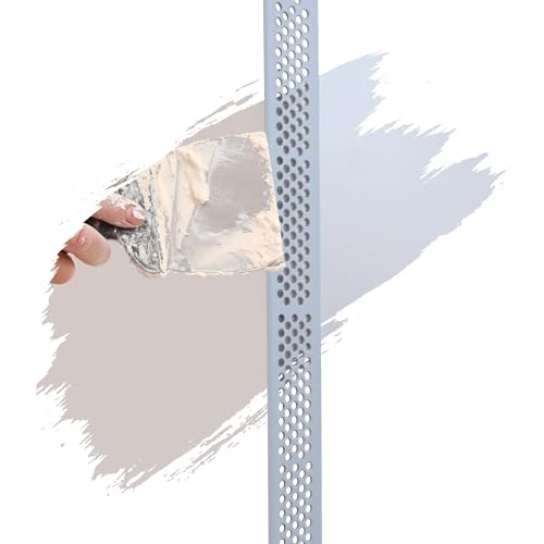 PVC Abschlussprofil, Abschlussleiste, Kantenschutz 2,5m Weiß 25 x 16mm Putzschienen aus hart PVC, für Innen- & Außenputz von ProfileXXL