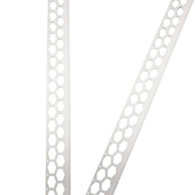 ProfileXXL Abschlussprofil 2,5m x 40mm x 14mm PVC Weiß Putzschiene von ProfileXXL