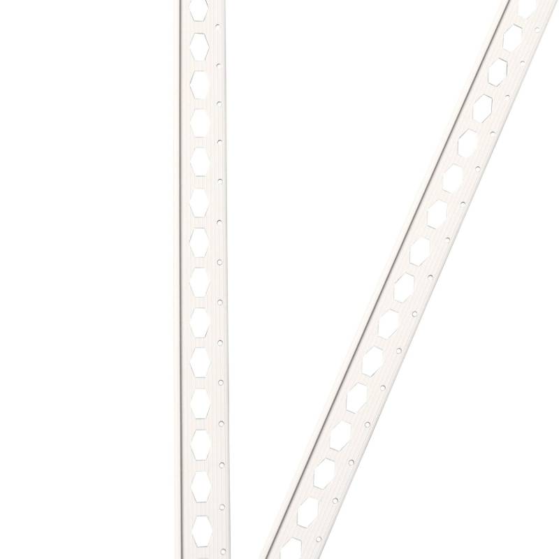 ProfileXXL Eckschutzprofil 2,5m x 25mm x 25mm Starr PVC Weiß Trockenbau von ProfileXXL