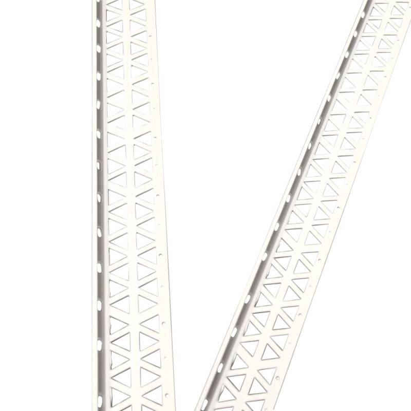 ProfileXXL Eckschutzprofil 2,5m x 40mm x 40mm x 8mm PVC Weiß Putzschiene von ProfileXXL