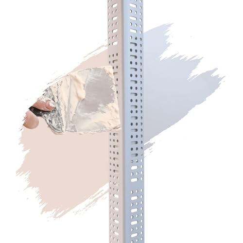 ProfileXXL PVC Eckwinkel, Eckprofil, Kantenschutz Trockenbau 2,5m Weiß 34 x 34mm Profile aus hart PVC, für Innenbau Trockenbau von ProfileXXL