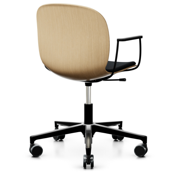 Profim Noor (6075S) Bürostuhl | Eichensitzschale mit Sitzpolster | Rollen von Profim