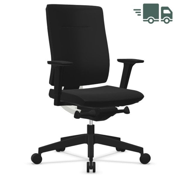 Profim Xenon 10SFL Bürodrehstuhl schwarz mit Polsterrücken - schnell lieferbar von Profim