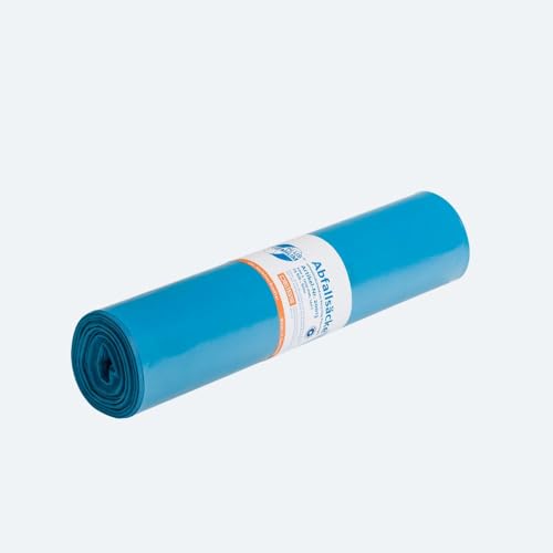 25 Müllsäcke Blau 120 Liter Extra Stark Abfallsäcke Müllbeutel Blaue Säcke Reisfest von Profipack