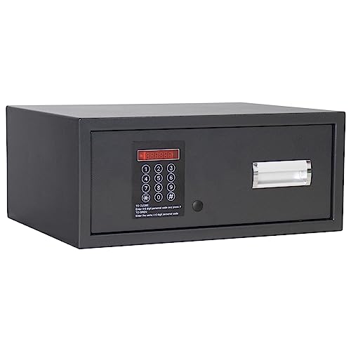 Profirst Caser 2 Kurzwaffentresor Elektronikschloss einwandig Stahl Anthrazit HxBxT 200x470x370 mm Notöffnung möglich Befestigungsmaterial von Profirst