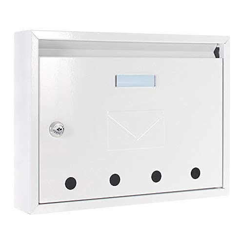PROFIRST Mail PM 100 Briefkasten Weiss aus verzinktem Stahlblech von Profirst