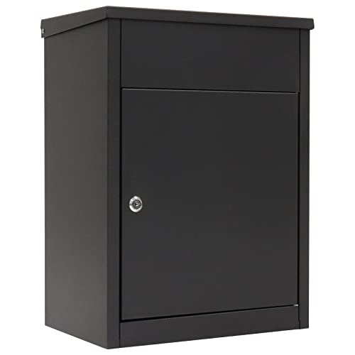 Profirst Mail PM 1050 Paketbriefkasten Stahlblech Zylinderschloss 2 Schlüssel Rückholsperre inkl. Befestigungsmaterial von Profirst