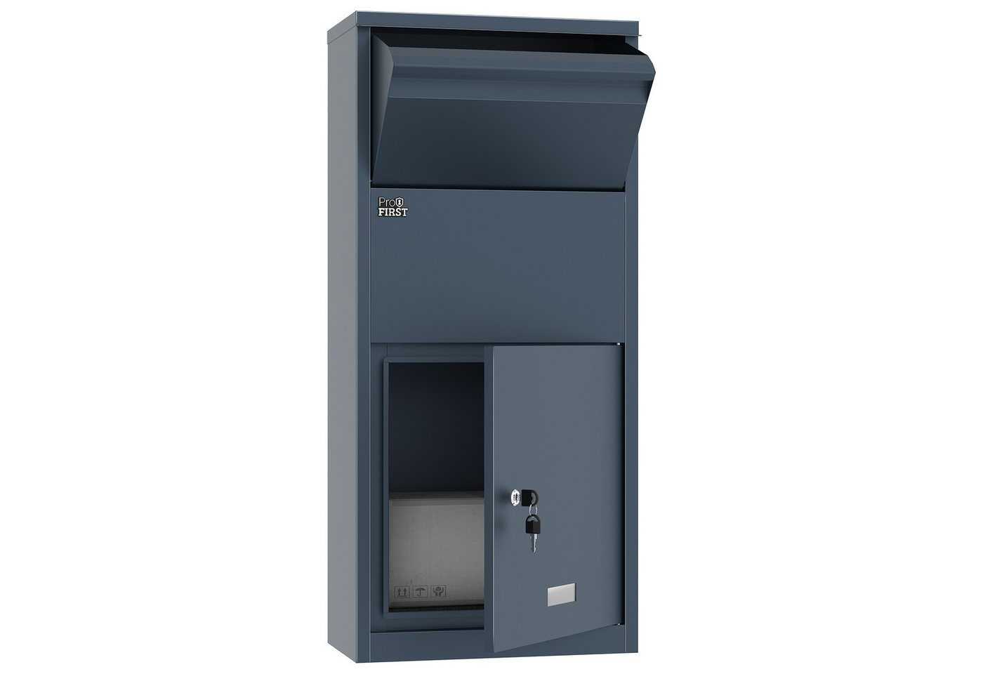 Profirst Paketbriefkasten Paketbox DropGuard Zylinderschloss Anthrazit Profirst Paketbriefkasten Paketbox DropGuard Zylinderschloss Anthrazit von Profirst