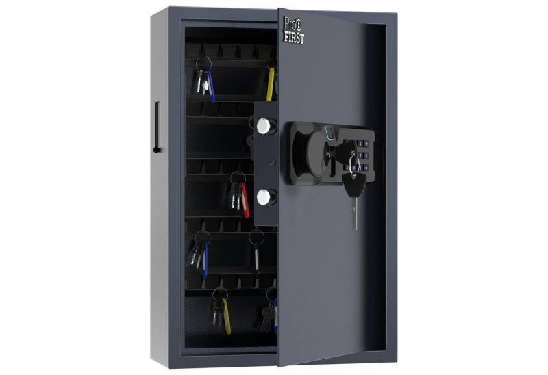 Profirst Schlüsseltresor LockGuard 50 Fingerprintschloss anthrazit von Profirst