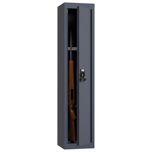 Profirst Waffenschrank Forest 2 Stahl Zylinderschloss 2 Schlüssel Platz für 2 Langwaffen Schaumstoffwaffenhalter inkl. Befestigungsmaterial von Profirst