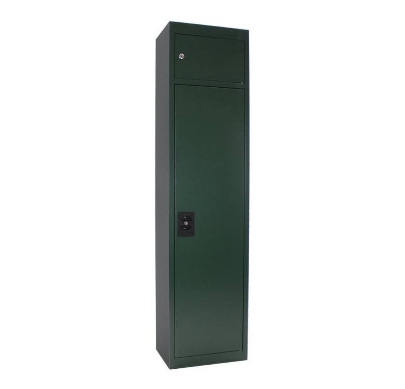 Profirst Waffenschrank Munitionsschrank Hunter 5 Grün, Munitionsfach inkl. 2 Schlüssel von Profirst