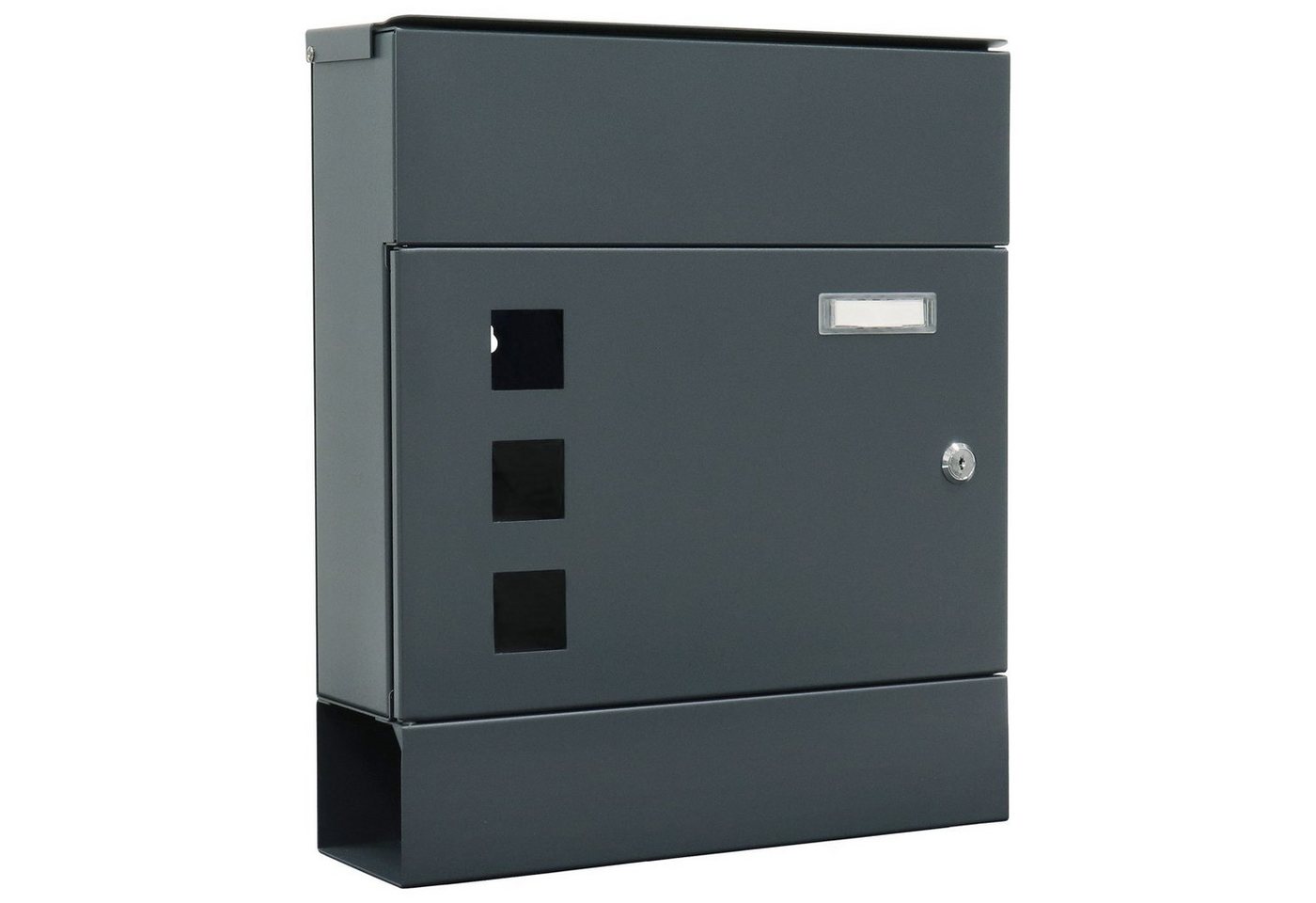 Profirst Wandbriefkasten Mail PM 830 Briefkasten (Anthrazit), Zeitungsbox von Profirst