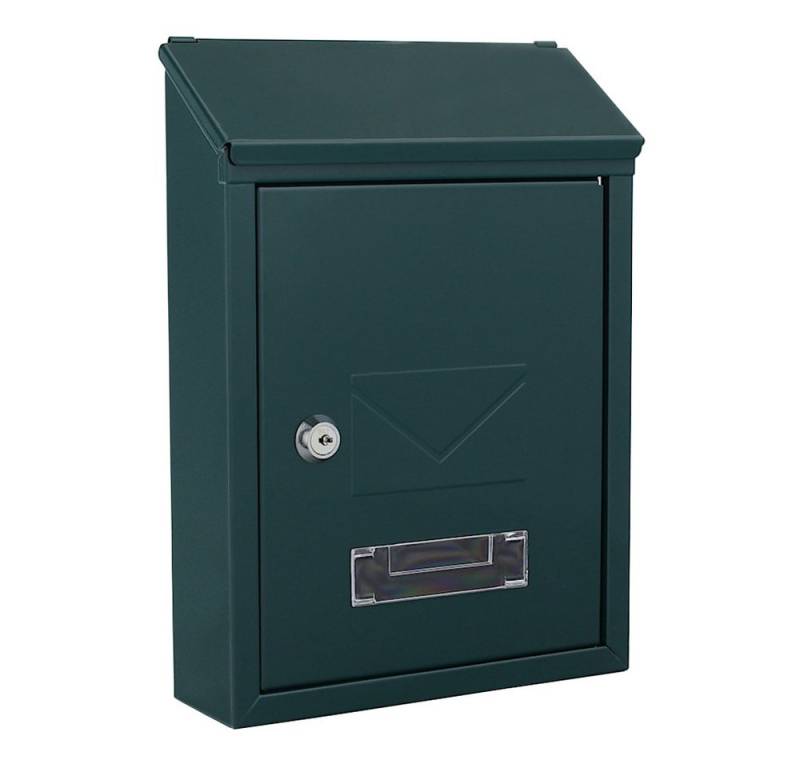 Profirst Wandbriefkasten Profirst Mail PM 400 Briefkasten (Grün), mit zwei Einwurfsmöglichkeiten von Profirst