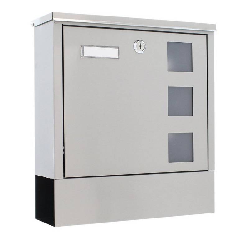 Profirst Wandbriefkasten Mail PM 820 Briefkasten (Farbe: Edelstahl, Material: Edelstahl) von Profirst