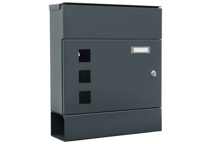 Profirst Wandbriefkasten Mail PM 830 Briefkasten (Anthrazit), Zeitungsbox von Profirst