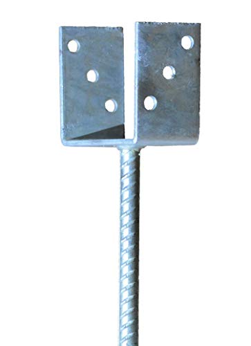 Pfostenträger Balkenträger Pfostenschuh U Gabel mit Dolle 200 mm lang zum Einbetonieren Gesamtlänge 300 mm (Gabelweite: 101 mm) von Profishop-Bremen