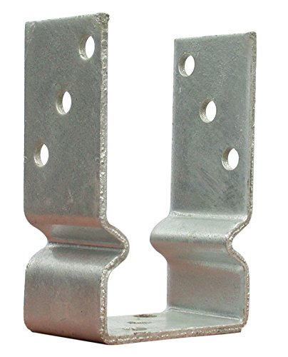 Pfostenträger U-Pfostenträger mit Wulst-Sicke Balkenträger Pfostenschuh Balkenschuh Pfostenanker feuerverzinkt Gabelweite 91 mm von Profishop-Bremen