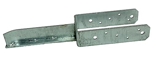 U-Pfostenträger zum Einbetonieren/feuerverzinkt/T-Dolle Stahldolle Länge 400 mm (Gabelweite: 81 mm) von Profishop-Bremen