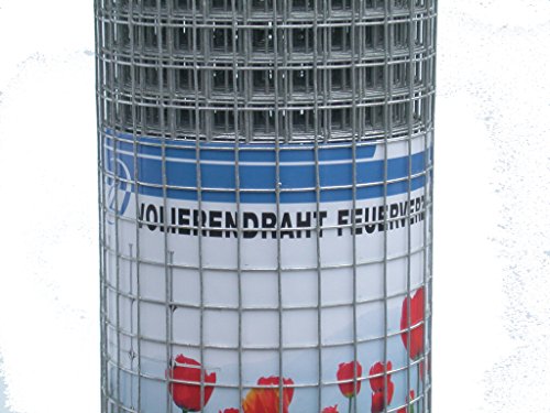 Volierendraht feuerverzinkt Drahtgitter Drahtgeflecht Zaun Maschendrahtzaun Höhe 50 cm Länge 10 m (Maschenweite 10x10 mm, Länge 10 m, Höhe 50 cm) von Profishop-Bremen