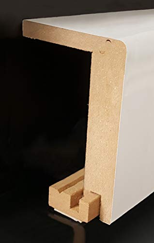 Heizrohrabdeckleiste 96 x 64 mm 720.9664.31 -mit selbstklebendem Montageprofil | Verkleidung | Heizrohr Abdeckung | Rohrverkleidung-Weiß von Profisockelleisten