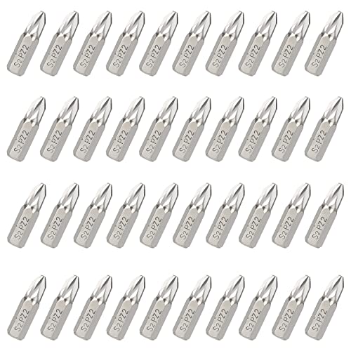 Profiwoab 40 stück T20/PH2/PZ2 Bits-Bit-Set-Sortiment-25 mm lang Bit(PZ2) von profiwoab