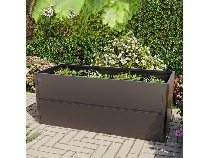 200 x 85 x 77 cm Hochbeet, Stahl, Anthrazit-Metallic - (GFPV00775) von Profizelt24