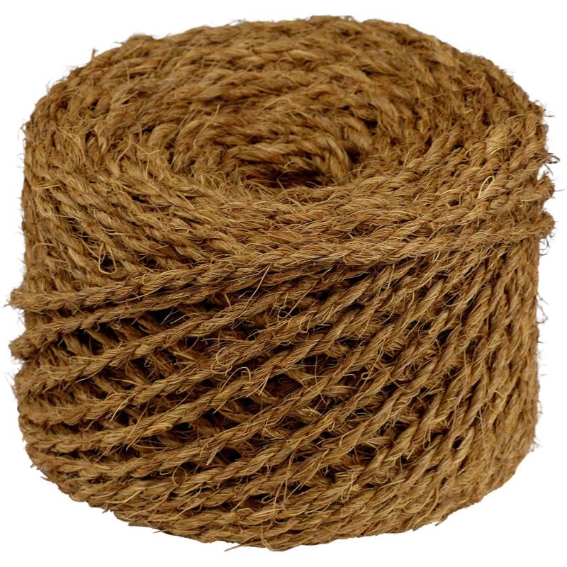 Baumbindeband aus Kokosfaser 50 m lang 3,5 mm stark - 2 fach gewickelt von Proflora