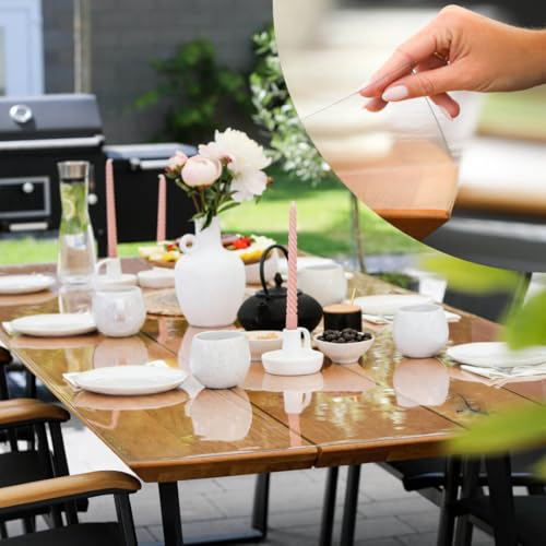 PROFOLIO Outdoor Tischfolie Transparent & Wetterfest - UV-beständige Tischschutzfolie mit 1mm Stärke - Für Garten, Balkon & Terrasse - Rechteckig 100 x 190cm - Tischfolie nach Maß PROFOLIO Outdoor Tischfolie Transparent & Wetterfest - UV-beständige Tischschutzfolie mit 1mm Stärke - Für Garten, Balkon & Terrasse - Rechteckig 100 x 190cm - Tischfolie nach Maß von Profolio