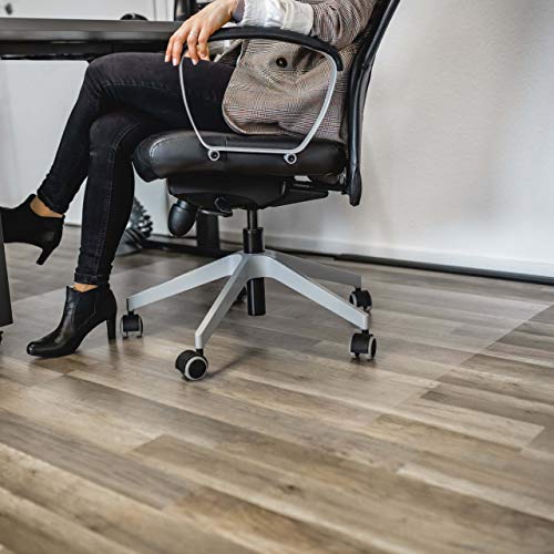PROFOLIO Transparente Bodenschutzfolie für Büros Zum Aufkleben - Unterlage für Bürostühle oder Schreibtischstühle im Office - PVC Made in Germany - 40 x 40 cm - Größe Wählbar von Profolio