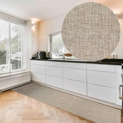 Profolio Küchenläufer rutschfest & waschbar - Moderner Küchenteppich in Beige - Teppich für Küche, Flur & Wohnzimmer - Weiche & langlebige Antirutschunterlage - Made in Germany - 140 x 52 cm von Profolio