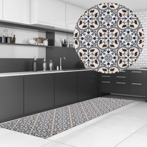 Profolio Küchenläufer rutschfest & waschbar - Moderner Küchenteppich in Liberty - Teppich für Küche, Flur & Wohnzimmer - Weiche & langlebige Antirutschunterlage - Made in Germany - 140 x 52 cm von Profolio