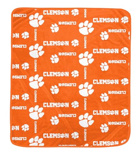 Proformance Home NCAA Clemson Tigers Homefield wendbare Wordmark Ultra gemütliche Decke von Proformance Home