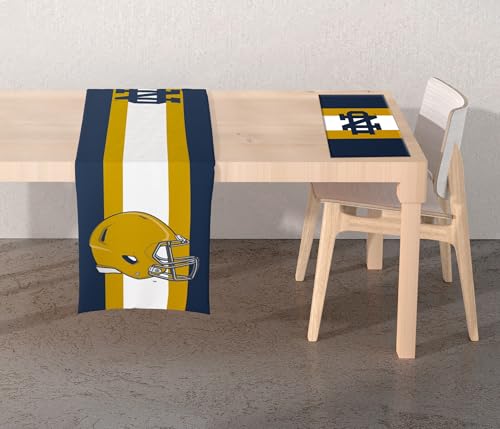 Proformance Home NCAA Notre Dame Fighting Irish Big Logo Repeat 2-seitiges Platzset und Tischläufer von Proformance Home