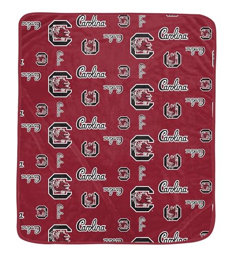 Proformance Home NCAA South Carolina Gamecocks Homefield Flipped Wordmark Ultra Cozy Decke von Proformance Home