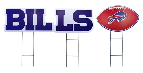 Proformance Home NFL Buffalo Bills Wordmark & Football 3 Pack Yard Sign Set Proformance Home NFL Buffalo Bills Wordmark & Football 3 Pack Yard Sign Set von Proformance Home