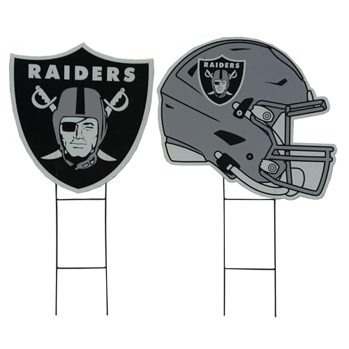 Proformance Home NFL Detroit Lions Logo & Helm 2 Pack Yard Sign Set von Proformance Home