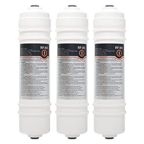 RF-M6 Wasserfilter | 3x externer Kühlschrankfilter kompatibel mit Midea, Comfee, Hanseatic, Teka Side by Side Kühlschrank Filter RF-M6 Wasserfilter | 3x externer Kühlschrankfilter kompatibel mit Midea, Comfee, Hanseatic, Teka Side by Side Kühlschrank Filter von Profrigo