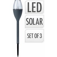 E3/73100 Set 3 Lamparas Solares Color Gris von Progarden