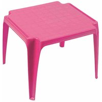 Kinder-Stapeltisch pink 50 x 50 cm Vollkunststoff, Monoblock, stapelbar von SUNNYDAYS