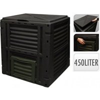Kompostierbox 450 l Farbe schwarz 80x80x81cm Progarden von Progarden