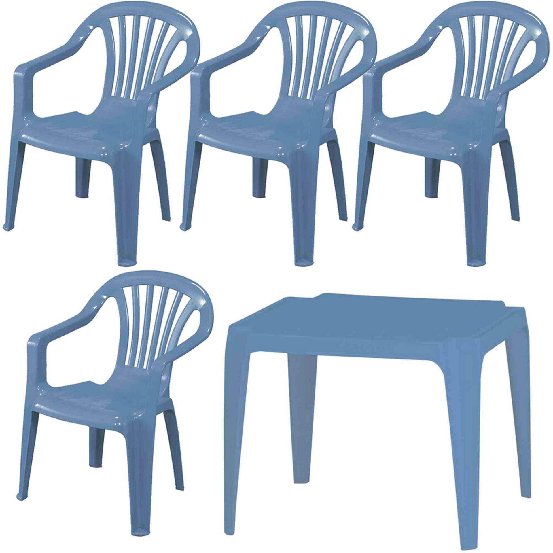 PROGARDEN Gartenmöbel-Set für Kinder 'Progarden' blau 5-teilig PROGARDEN Gartenmöbel-Set für Kinder 'Progarden' blau 5-teilig von Progarden