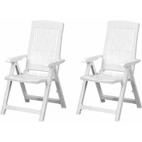 PROGARDEN Gartenmöbelset »Tampa«, Kunststoff, 2-teilig - weiss von Progarden