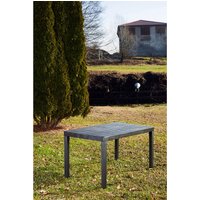 ProGarden Gartentisch anthrazit Kunststoff B/H/L: ca. 78x72x138 cm von Progarden