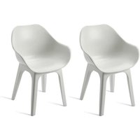 ProGarden Sessel GHIBLI 2er-Set weiß Polypropylen B/H: ca. 55x81 cm ProGarden Sessel GHIBLI 2er-Set weiß Polypropylen B/H: ca. 55x81 cm von Progarden