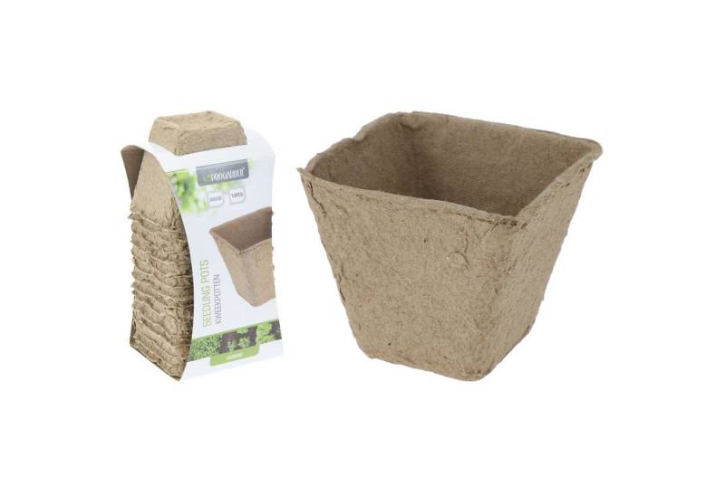 Progarden Anzuchttopf, Anzuchttöpfe eckig 6x6cm Pappe - biologisch abbaubar 14 Stück von Progarden