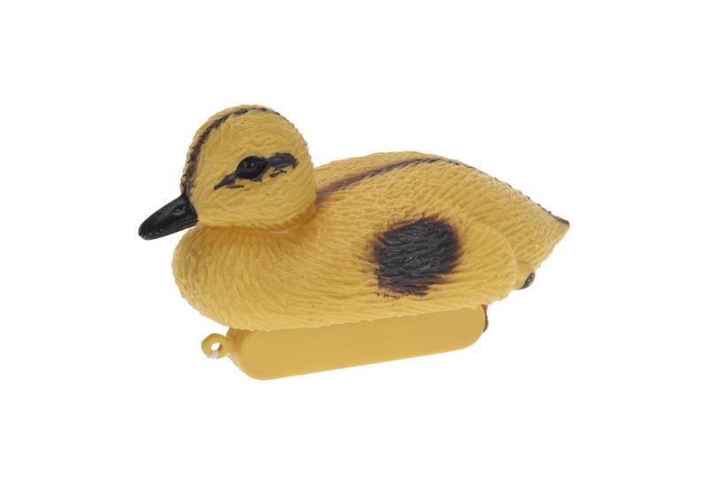 Progarden Gartenfigur, Ente 12x6x7cm - schwimmende Dekofigur Kunststoff 1 Stück Gelb von Progarden
