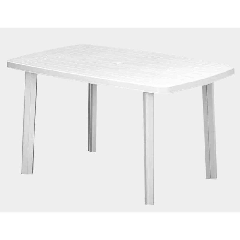 Progarden Gartentisch Faro Rechteckig Weiß 90 cm x 140 cm von Progarden