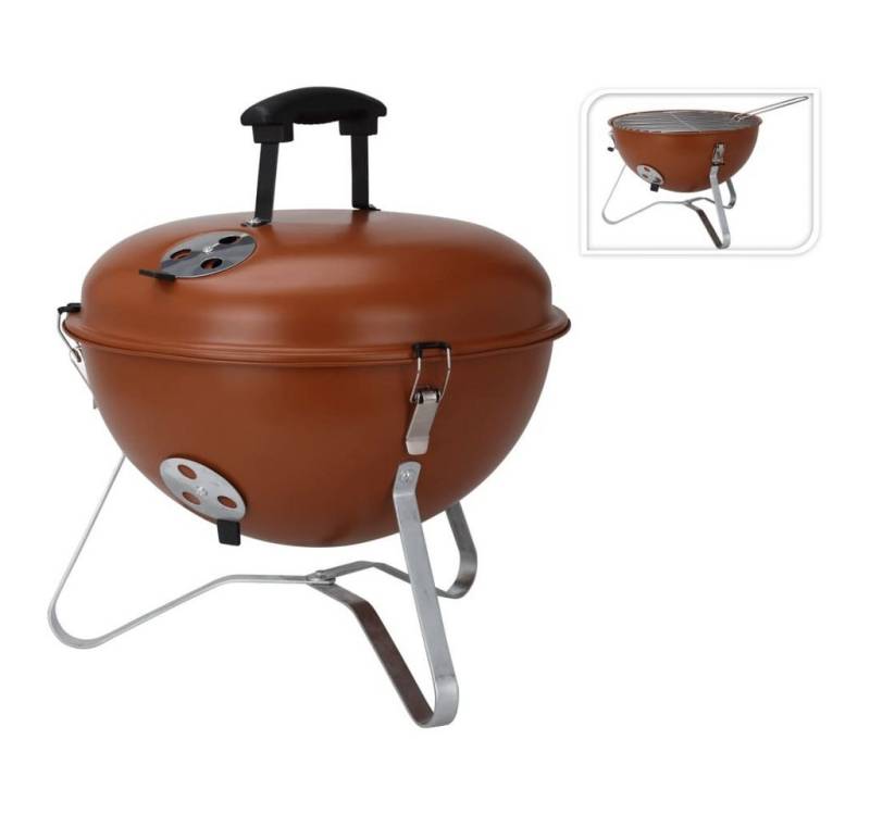 Progarden Grillkamin Kugelgrill 37 cm Orange von Progarden