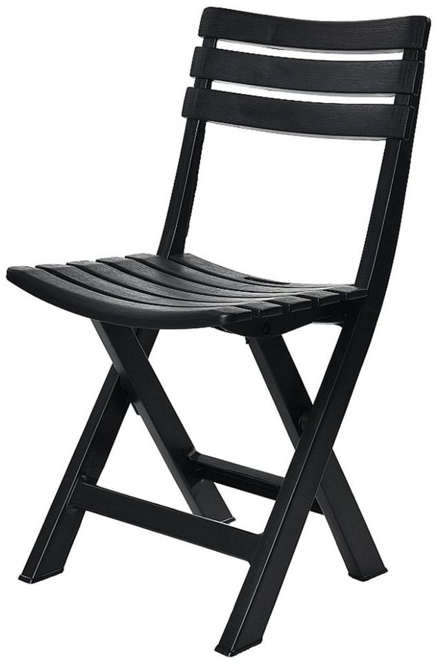 Progarden Gartenstuhl Klappstuhl Balkonstuhl Campingstuhl Stuhl 78x44x42cm Anthrazit (Einzelartikel, 1 St), UV-Beständig, Robust, Wetterfest, Made in Italy, Hochwertig von Progarden