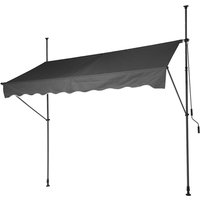 Progarden - Polyester Grau Verstellbare Markise 250 x 120 cm Progarden - Polyester Grau Verstellbare Markise 250 x 120 cm von Progarden